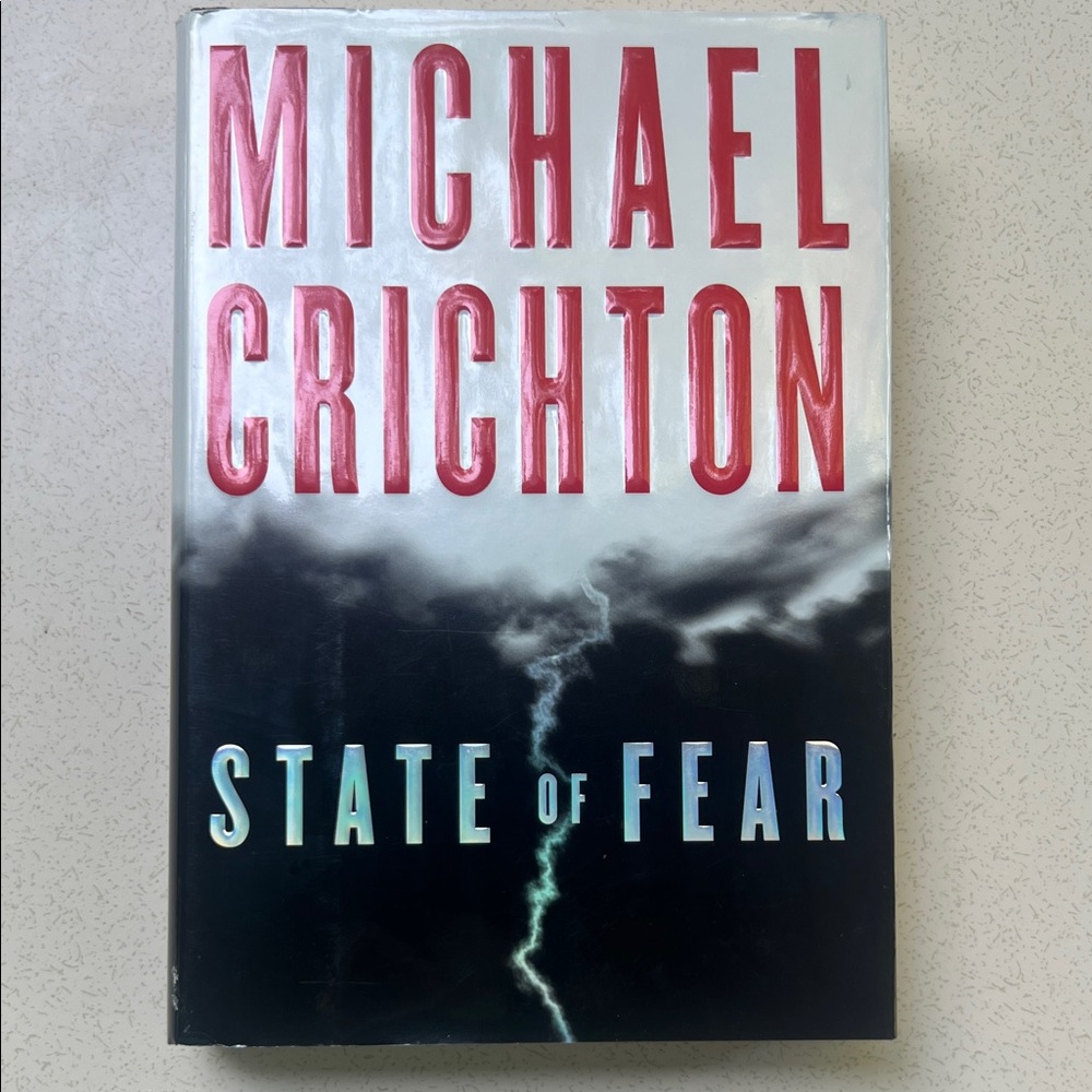 State of Fear by Michael Crichton Hardcover Book Stated First Edition